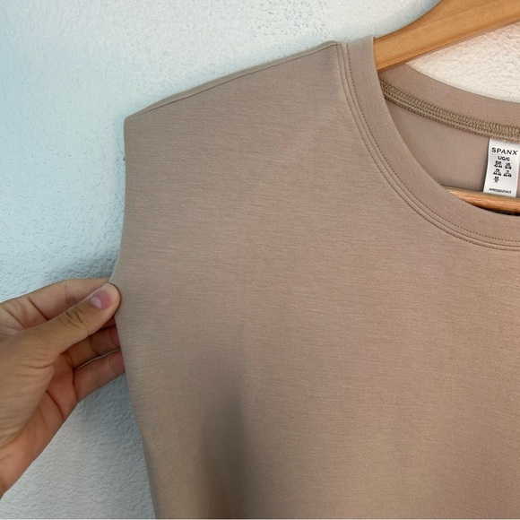 SPANX Sleeveless Tan Dress - Picture 4 of 16